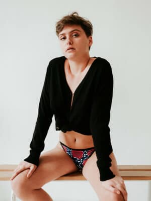 Frenchy Et Alors culotte mesntruelle eco responsable made in france avec imprime et jolie